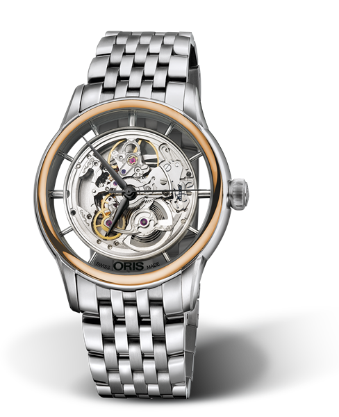 Artelier Translucent Skeleton, 40.50mm, Grey, Stainless steel Strap, Stainless steel crown, Multi-piece stainless steel case, 18K rose gold top ring