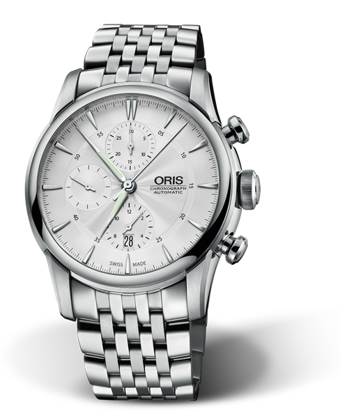 Artelier Chronograph, 44mm, Grey, Stainless steel Strap, Stainless steel crown and pushers, Multi-piece stainless steel case