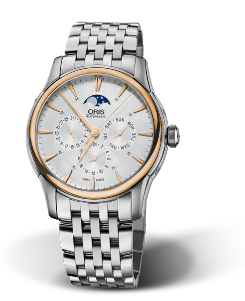 Artelier Complication, 40.50 mm, Grey, Stainless steel Strap, Stainless steel crown, Multi-piece stainless steel case, 18K rose gold top ring