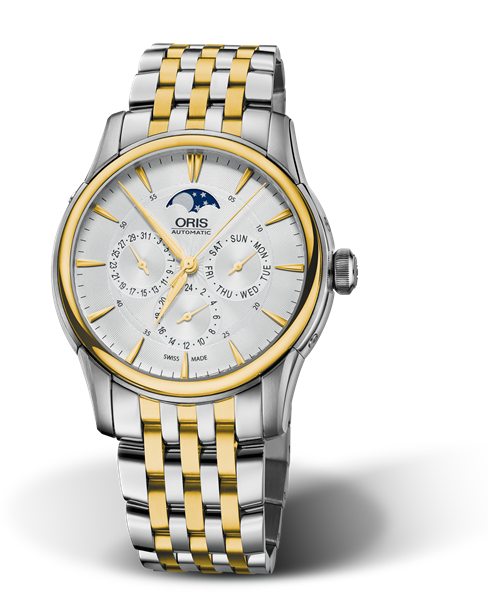 Artelier Complication, 40.50 mm, Grey, Stainless steel Strap, Stainless steel crown, Multi-piece stainless steel case, yellow gold PVD plated top ring