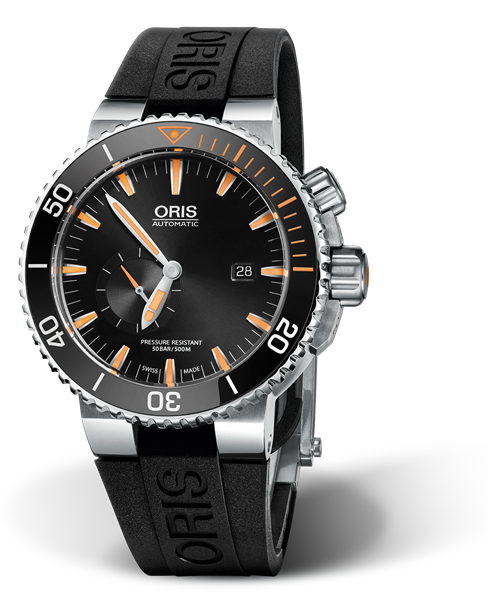 Carlos Coste Limited Edition IV, 46.00 mm, Black, Rubber Strap, Stainless steel screw-in security crown and Helium valve, Multi-piece titanium case, ceramic minutes scale top ring