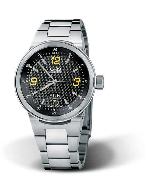 WilliamsF1 Team Day Date 2004, 40.50mm, Black, Stainless steel Strap, Stainless steel crown, Multi-piece stainless steel case, flexible lugs