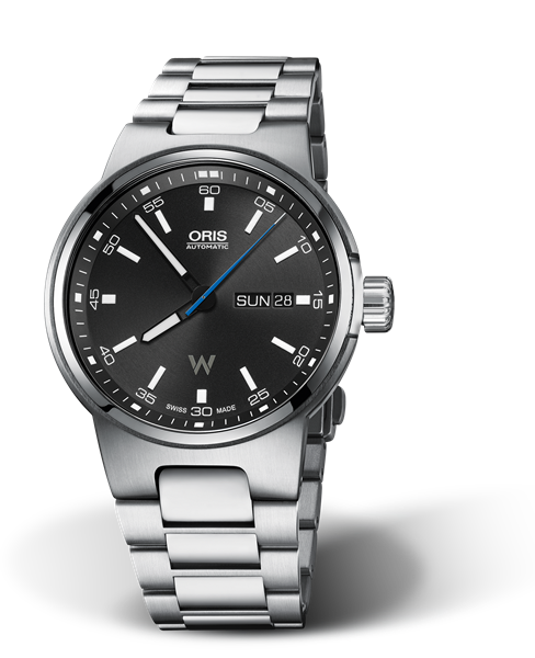 Williams Day Date, 42mm, Black, Stainless steel Strap, Stainless steel crown, Multi-piece stainless steel case