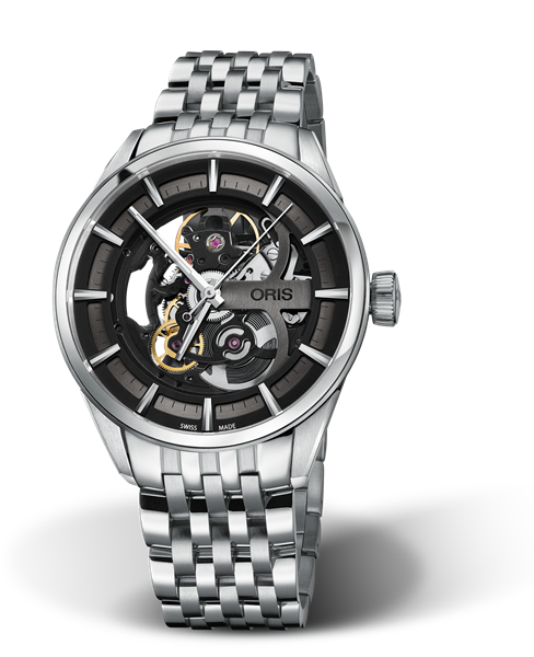 Artix Skeleton, 39mm, Black, Stainless steel Strap, Stainless steel crown, Multi-piece stainless steel case