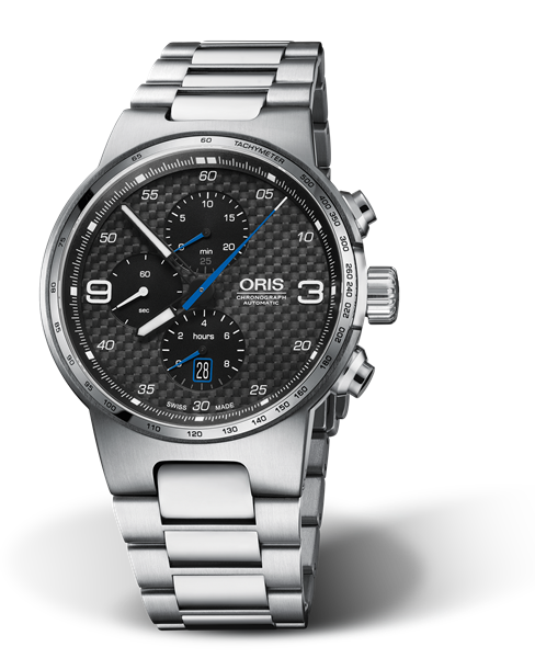 Williams Chronograph, 44mm, Black, Stainless steel Strap, Stainless steel crown and pushers, Multi-piece stainless steel case