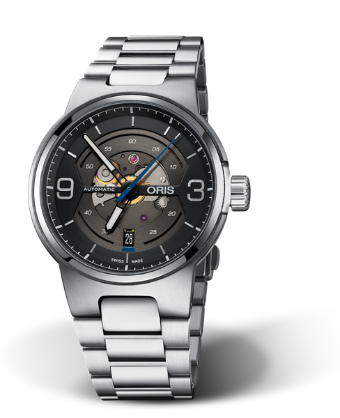 Williams Engine, Date, 42mm, Black, Stainless steel Strap, Stainless steel crown, Multi-piece stainless steel case