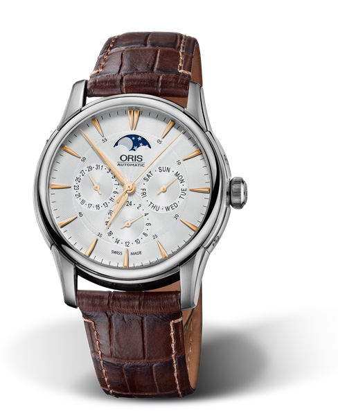 Artelier Complication, 40.50 mm, Grey, Leather Strap, Stainless steel crown, Multi-piece stainless steel case