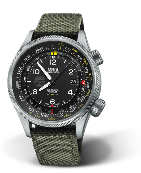 GIGN Edition Limitée, 47mm, Black, Textile Strap, Stainless steel screw-in security crown, Multi-piece stainless steel case