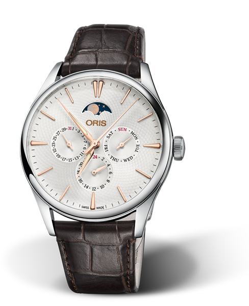 Artelier Complication, 40.00 mm, Grey, Leather Strap, Stainless steel crown, Multi-piece stainless steel case