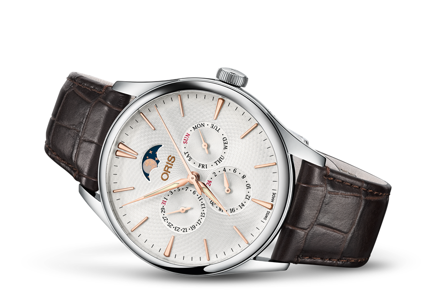 Artelier Complication, Grey, Leather Strap