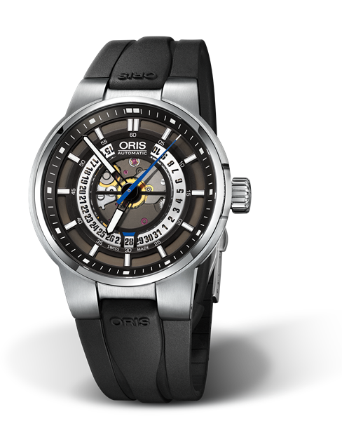 Williams Engine, Date, 42mm, Black, Rubber Strap, Stainless steel crown, Multi-piece stainless steel case