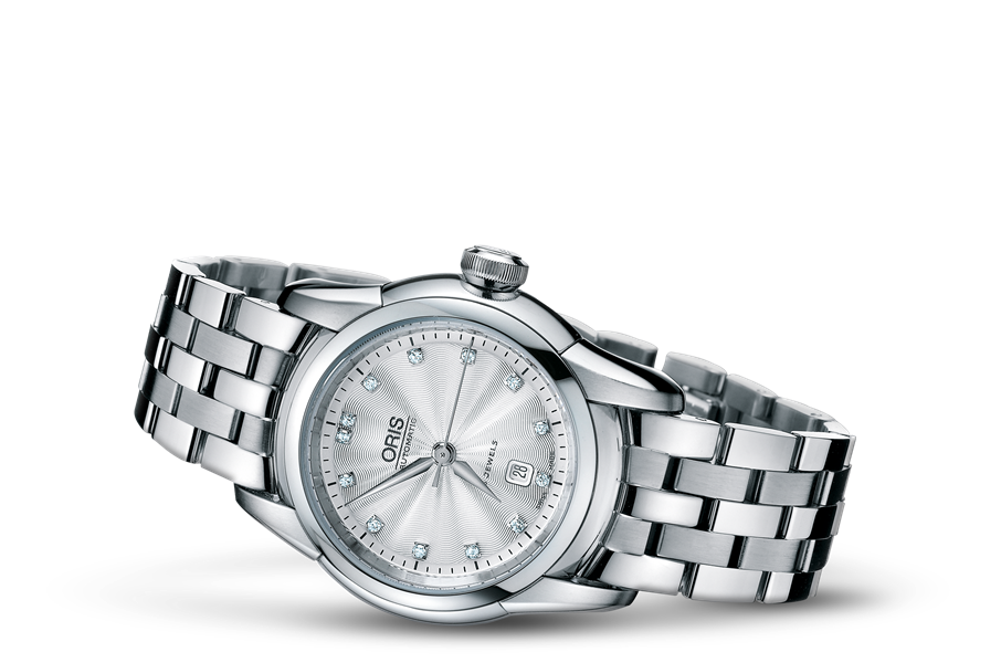 Artelier Lady Date Diamonds, Grey, Stainless steel Strap
