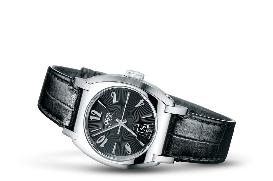 Frank Sinatra Lady Date, Black, Leather Strap