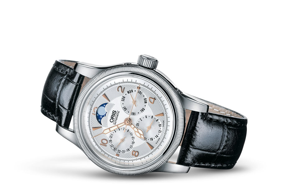 Big Crown Complication 2004, Grey, Leather Strap