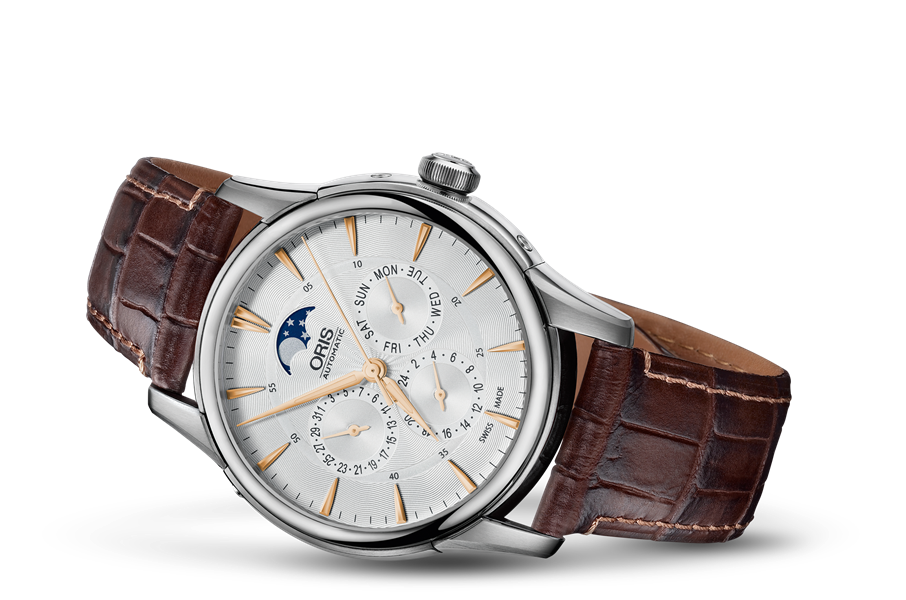 Artelier Complication, Grey, Leather Strap