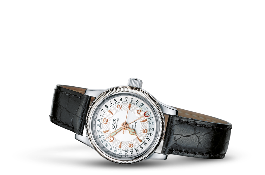 Big Crown Original Pointer Date, Grey, Leather Strap