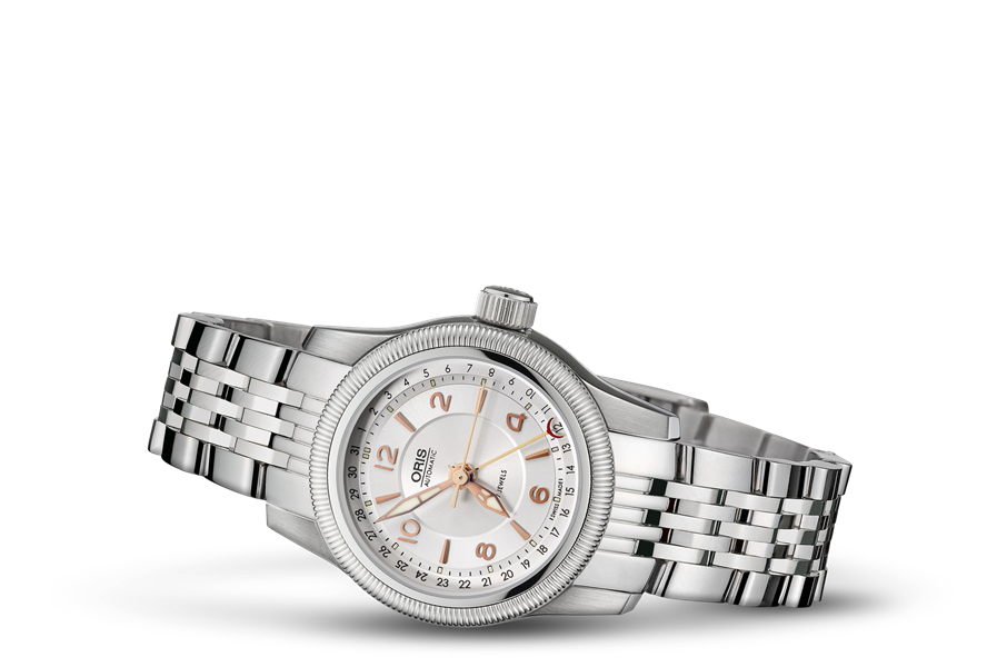 Big Crown Pointer Date, Grey, Stainless steel Strap