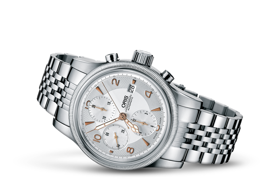 Big Crown Chronograph, Grey, Stainless steel Strap