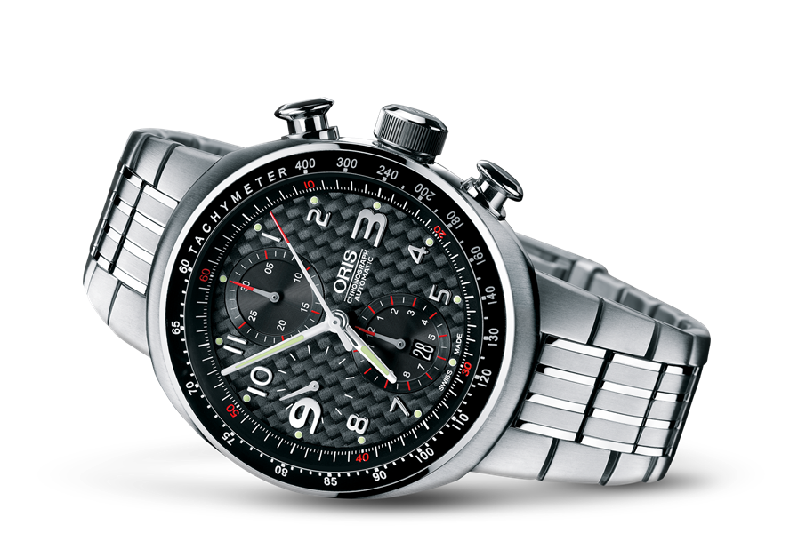 TT3 Chronograph, Black, Titanium Strap