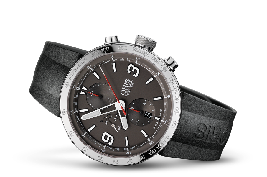 TT1 Chronograph, Grey, Rubber Strap