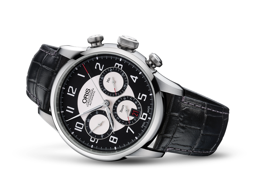 RAID 2011 Chronograph Limited Edition, Black, Leather Strap