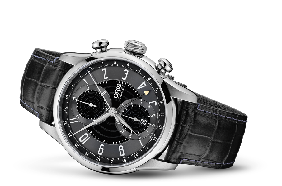RAID 2012 Chronograph Limited Edition, Black, Leather Strap