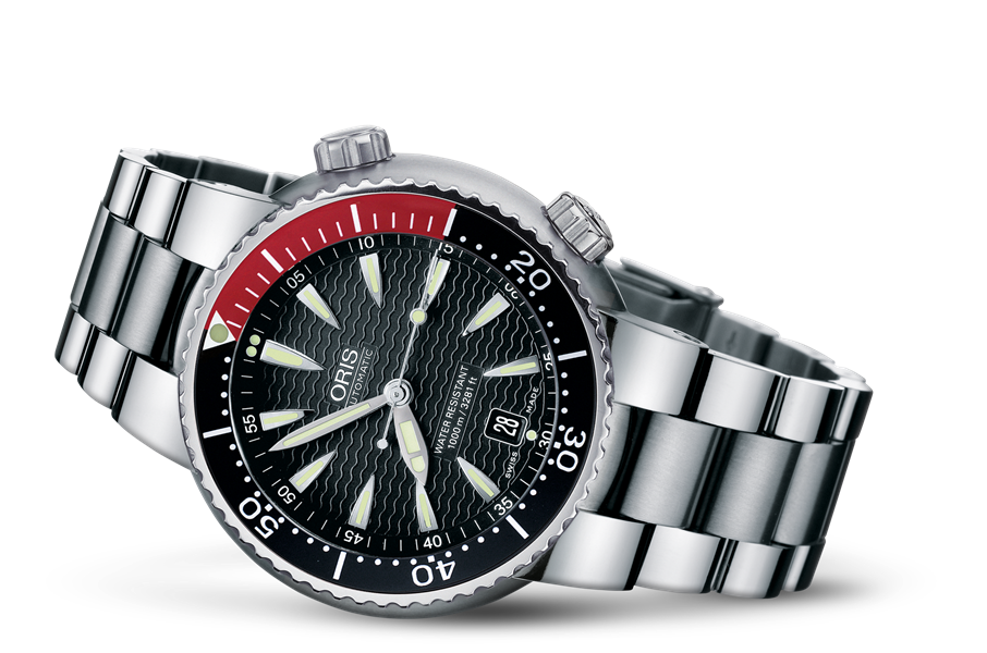 Divers Titan Date, Black, Titanium Strap