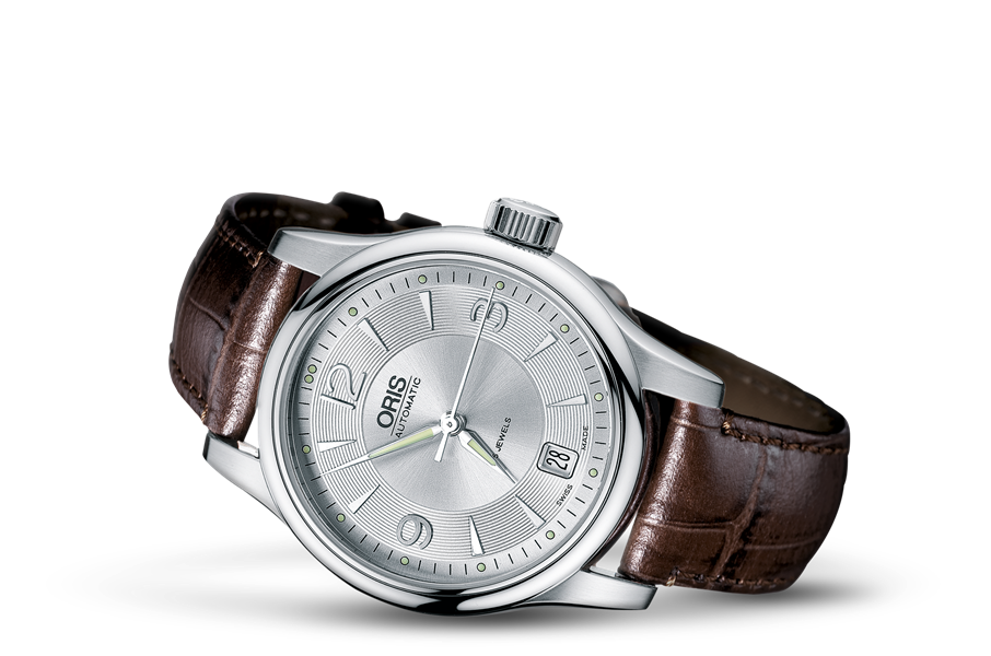 Classic Date 2006, Grey, Leather Strap