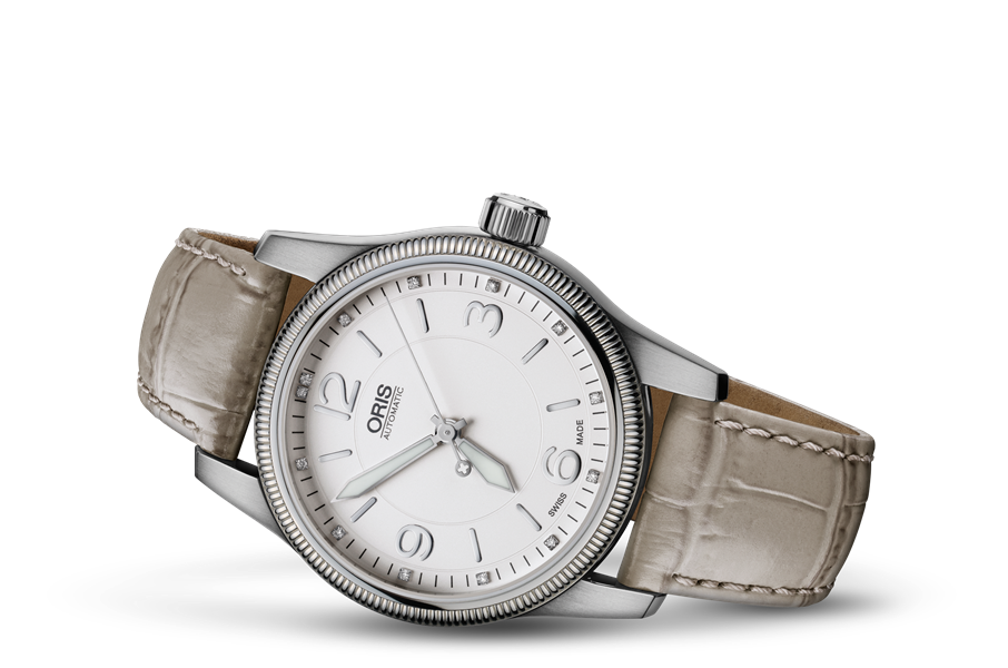 Swiss Hunter Team PS Edition, White, Leather Strap