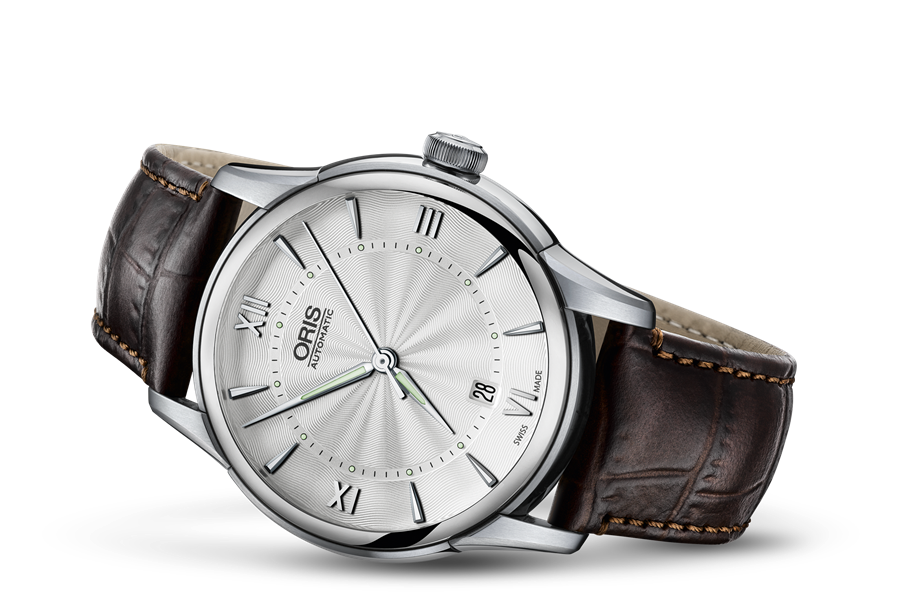 Artelier Date, Grey, Leather Strap