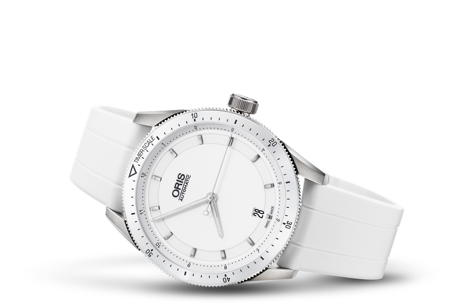 Artix GT Date, White, Rubber Strap