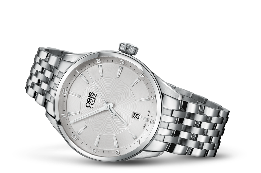 Artix Date, Grey, Stainless steel Strap