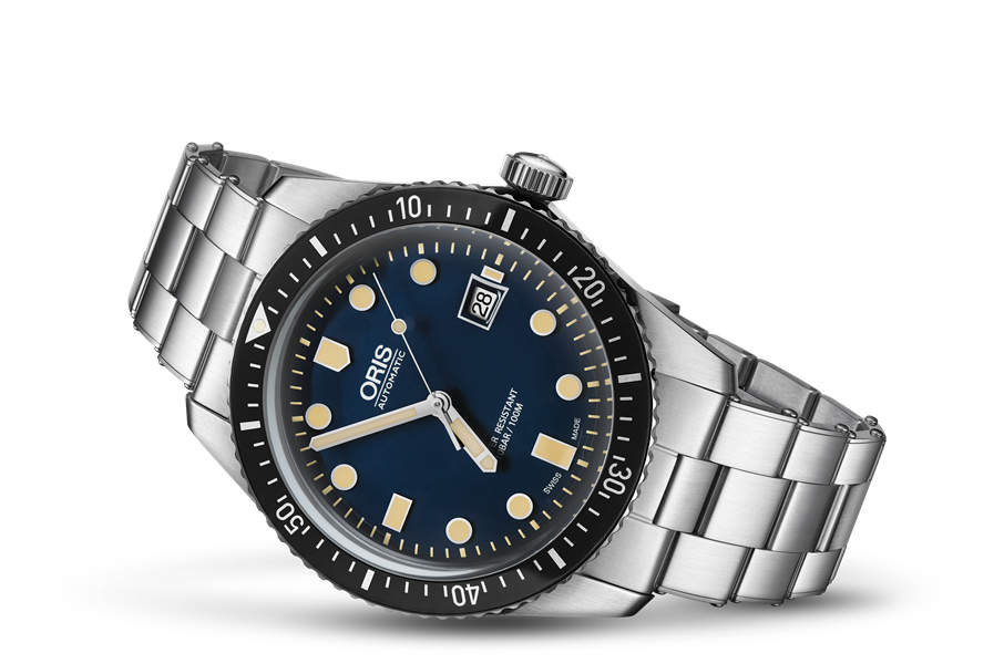 Divers Sixty-Five, Blue, Stainless steel Strap