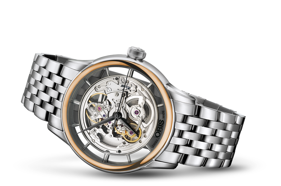 Artelier Translucent Skeleton, Grey, Stainless steel Strap