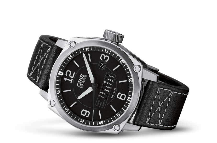 BC4 Retrograde Day, Black, Leather Strap