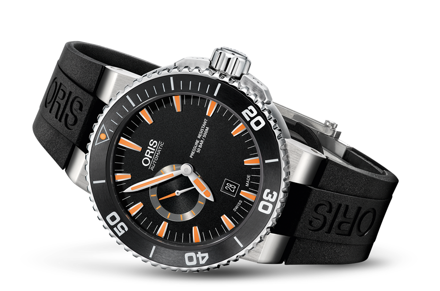 Aquis Small Second, 46.00 mm, Black