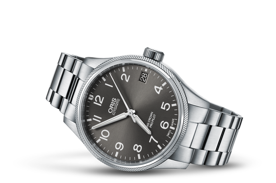 Big Crown ProPilot Big Date, Grey, Stainless steel Strap