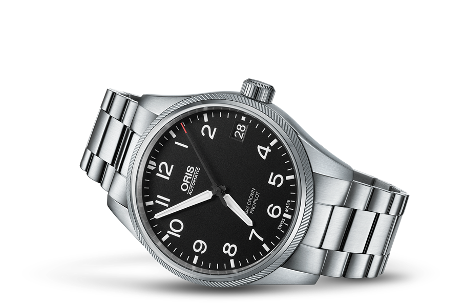 Big Crown ProPilot Big Date, Black, Stainless steel Strap