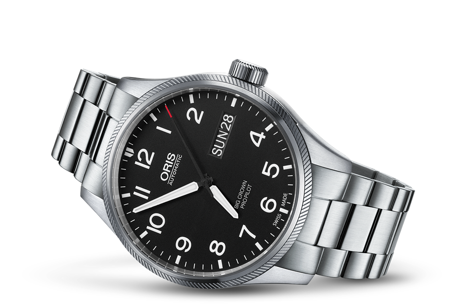 Big Crown ProPilot Big Day Date, Black, Stainless steel Strap