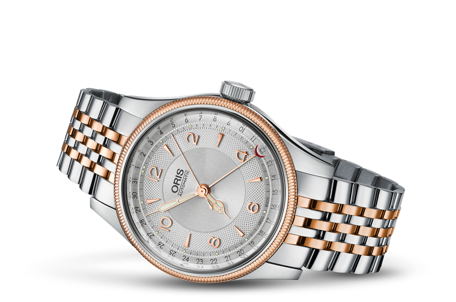 Big Crown Original Pointer Date, Grey, Stainless steel Strap