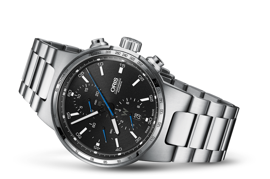 Williams Chronograph, Black, Stainless steel Strap