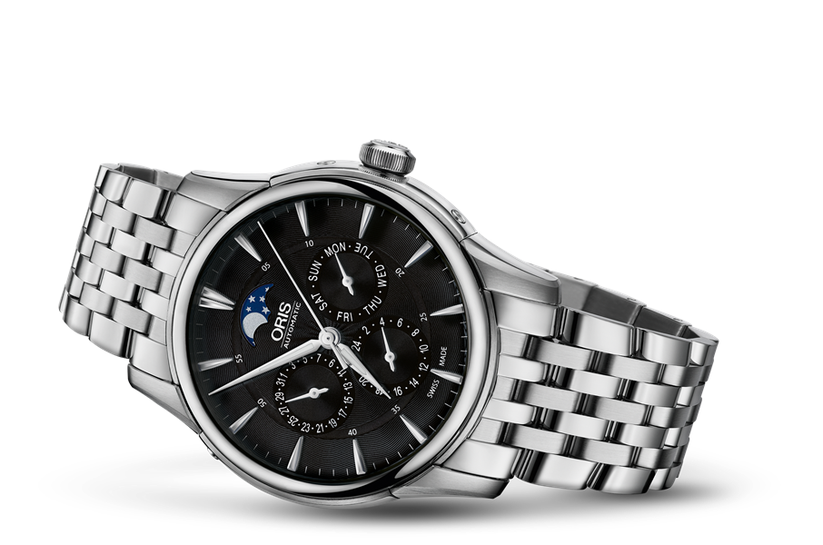 Artelier Complication, Black, Stainless steel Strap