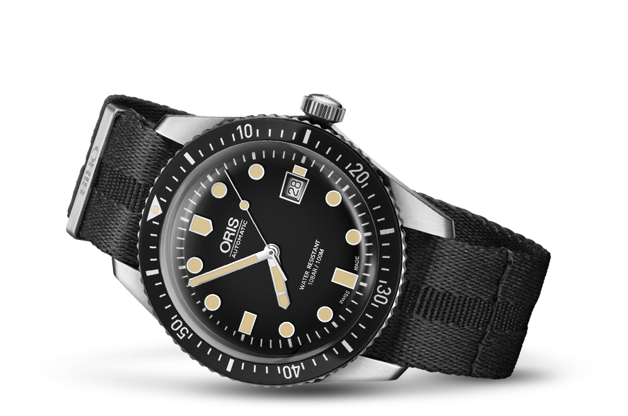 Divers Sixty-Five, Black, Textile Strap