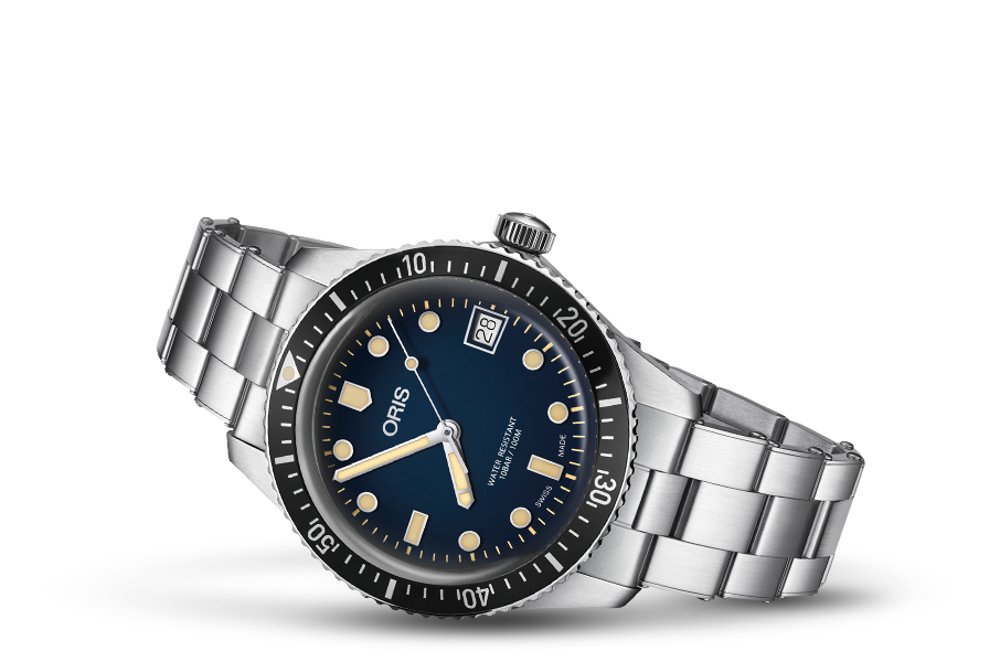Divers Sixty-Five, Blue, Stainless steel Strap