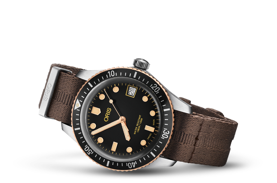 Divers Sixty-Five, Black, Textile Strap