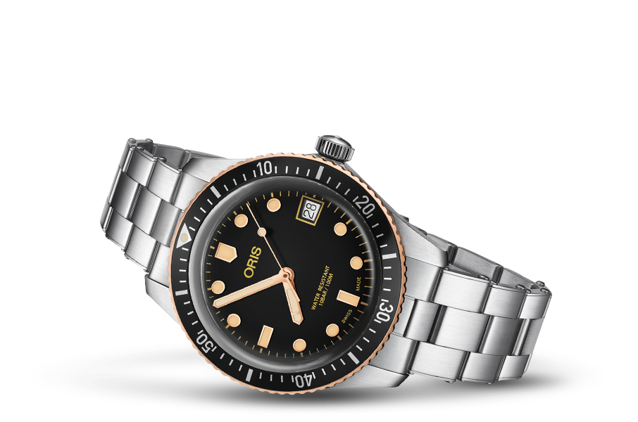 Divers Sixty-Five, Black, Stainless steel Strap