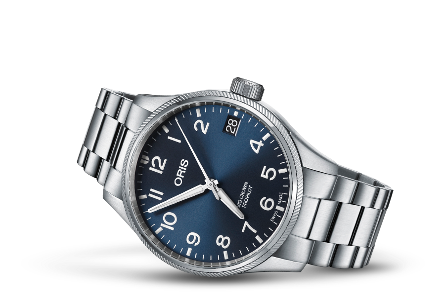 Big Crown ProPilot Big Date, Blue, Stainless steel Strap