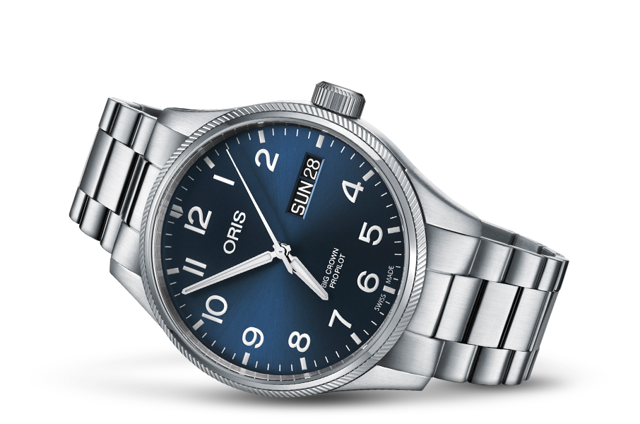 Big Crown ProPilot Big Day Date, Blue, Stainless steel Strap