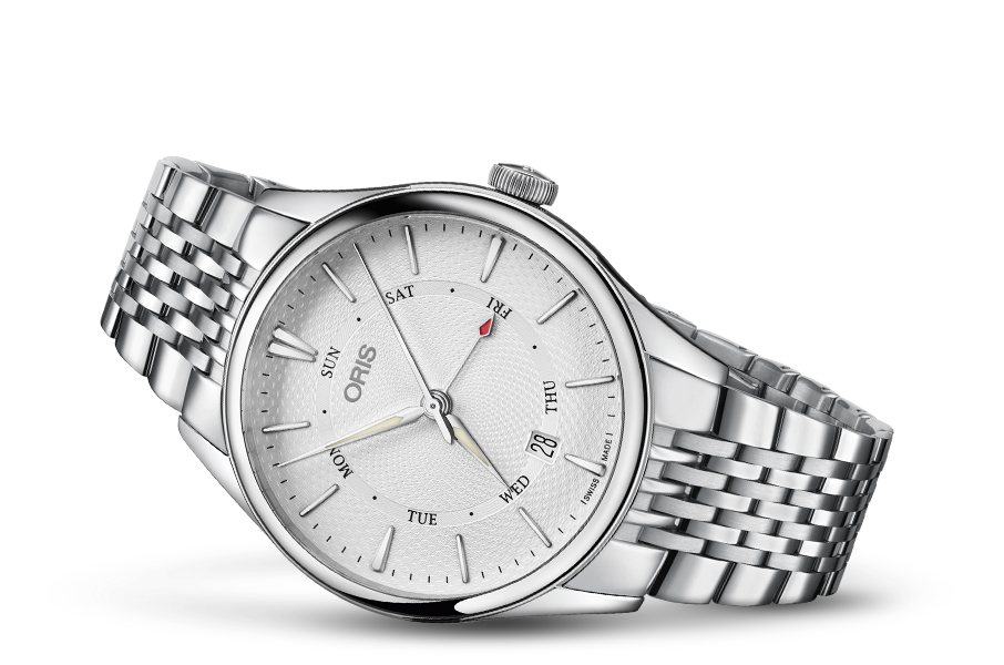 Artelier Pointer Day Date, Grey, Stainless steel Strap