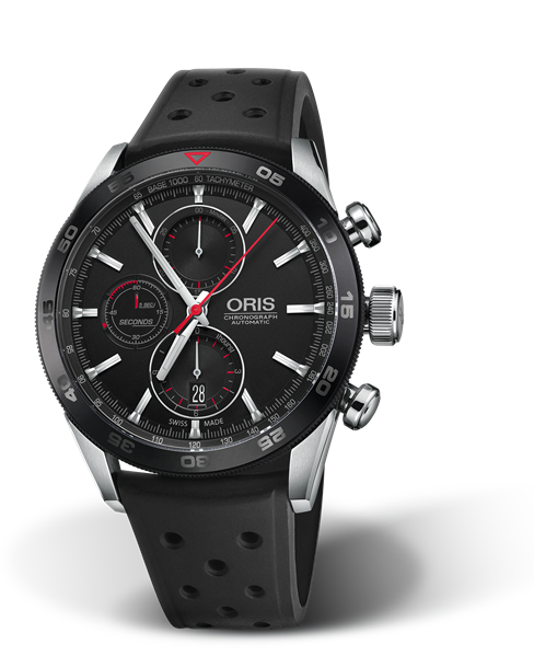 Jackie Chan DC Rading 2018, 44mm, Black, Rubber Strap, Stainless steel screw-in security crown and pushers, Multi-piece stainless steel case